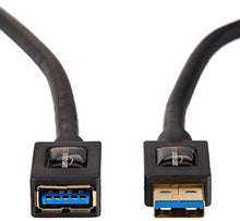 Carica l'immagine nel visualizzatore di Gallery, AmazonBasics - Cavo prolunga USB 3.0 A maschio/A femmina (1 m) - 2 x 1 m