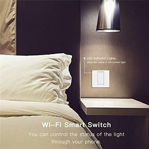 MOES WiFi Smart Light Switch Button Life/Tuya APP Remote Control...
