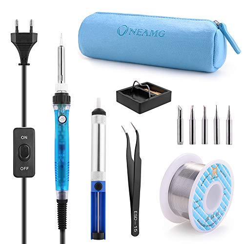 Saldatore Kit 60W 220V di Saldatura a Stagno Professionale con Valigetta...