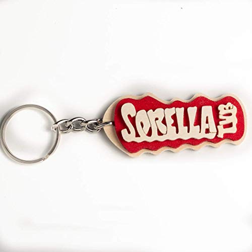 Portachiavi in legno fatto a mano personalizzato con la scritta Sorella TVB,... - Ilgrandebazar