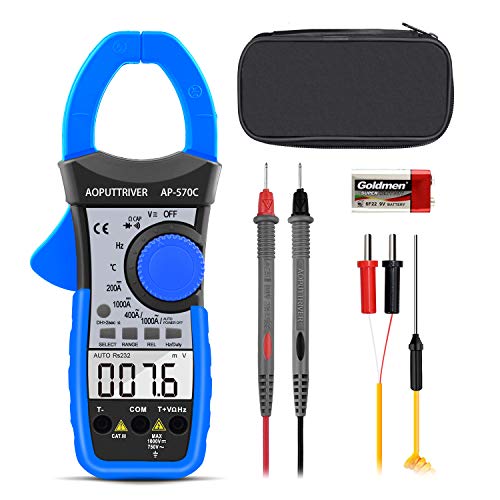 Pinza Amperometrica Professionale AP-570C True RMS & 4000 Conteggio Senza...