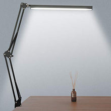 Carica l&#39;immagine nel visualizzatore di Gallery, NovoLido LED Lampada da Tavolo con Morsetto, 3 Modalità di Colore Nero - Ilgrandebazar