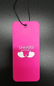 SHEKINI Costumi da Bagno Donne Due Pezzi Capestro Bendare Foglie di M, Giallo