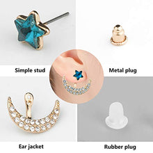 Carica l&#39;immagine nel visualizzatore di Gallery, Orecchini, Comius 9 Pairs Jacket CZ Stud Fiore di Loto Cava Orecchino...
