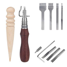 Carica l'immagine nel visualizzatore di Gallery, AMIGOB 13-in-1Strumenti Artigianali in Pelle, Aghi Attrezzi per Cucire 13pcs