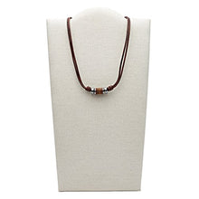 Carica l&#39;immagine nel visualizzatore di Gallery, Fossil JF00899797- Collana Vintage Casual in Pelle Marrone - Ilgrandebazar