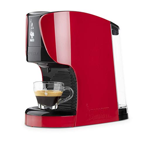 Bialetti Opera Macchina da Caffè Espresso per Capsule in Alluminio Rosso - Ilgrandebazar