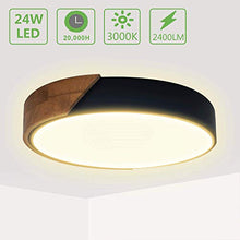Carica l&#39;immagine nel visualizzatore di Gallery, Kimjo Plafoniera LED 24W 2400LM Lampada da Soffitto Moderno Bianco Caldo
