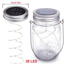 Carica l&#39;immagine nel visualizzatore di Gallery, Luci Solari Giardino - 3 Pezzi Lampada Solare 30 LED, LED Bianco Caldo