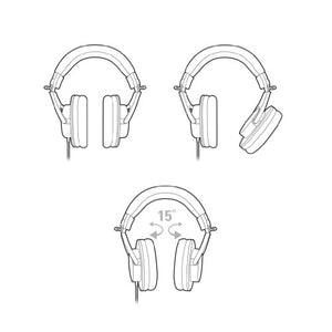 Audio Technica Pro ATH-M20X Cuffie Monitor Professionali, Nero - Ilgrandebazar