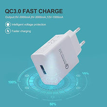 Carica l'immagine nel visualizzatore di Gallery, BERLS Caricabatterie Quick Charge 3.0 (Carica Rapida 3A) + Cavo USB Type C... - Ilgrandebazar