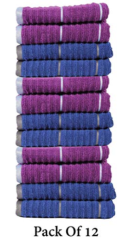 CASA COPENHAGEN Linea Twist di Cotone Zero Uva Frizzante E Zaffiro Profondo - Ilgrandebazar
