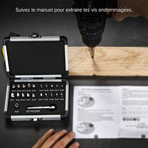 Estrattore di viti Jellas, 22PCS Set Estrattori con Punte e di... - Ilgrandebazar