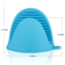 Carica l'immagine nel visualizzatore di Gallery, Comius Sharp Guanti per Forno, 4pcs Silicone al Calore da Blue + Pink