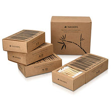 Carica l&#39;immagine nel visualizzatore di Gallery, Navaris Cotton Fioc Bambù e Cotone - 800x Bastoncini 100% biodegradabili x800