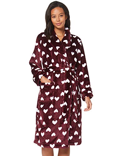 Marchio Amazon - Iris & Lilly Long Plush Dressing Gown Donna - Ilgrandebazar