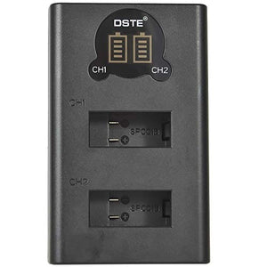 DSTE 2x SPCC1B Ricambio Batteria + Caricatore doppio USB con display LCD...