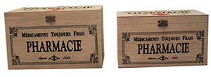 khevga - Scatola portaoggetti con Coperchio, in Legno, (25 x 25 x 15 x 15 cm