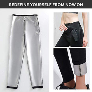Moonssy Pantaloni di Perdita Peso Sauna,Pantaloni Termici per...