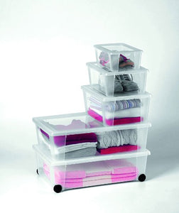 Stefanplast Visualbox, Scatola Multiuso XXL, 30 L, Trasparente
