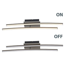 Carica l&#39;immagine nel visualizzatore di Gallery, Plafoniera LED da soffitto, integrati luce calda 3000K, 1200Lm, lungo...