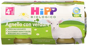 Hipp Omogeneizzato Agnello con Verdure - 24 vasetti da 80 g - Ilgrandebazar