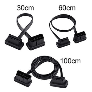 Cavo di prolunga OBD2 a 16 pin, adattatore per auto a 16 pin maschio a 30cm - Ilgrandebazar