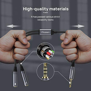 Sdoppiatore Cuffie Audio Splitter, aux Adattatore Stereo Maschio 3,5...