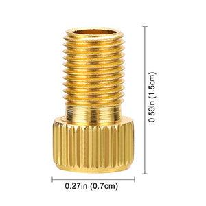 QKURT Adattatore da 4pcs Presta a Schrader Bike Valve Adaptor, in Alluminio...