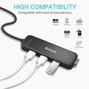 Beikell Hub USB 3.0, 4 Porte Ultra Sottile per MacBook Air, Mac...