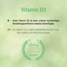 Carica l&#39;immagine nel visualizzatore di Gallery, Vitabay Vitamina D3 10.000 UI 365 porzioni, Dosaggio Alto, Dose Giornaliera 1000 UI al Giorno (Ogni 10 Giorni), Una Compressa di Vitamina D Ogni 10 Giorni