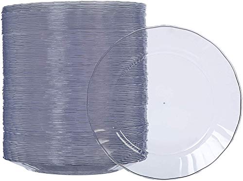 AmazonBasics - Piatti di plastica, monouso - Confezione da 100 pezzi, 19 cm - Ilgrandebazar