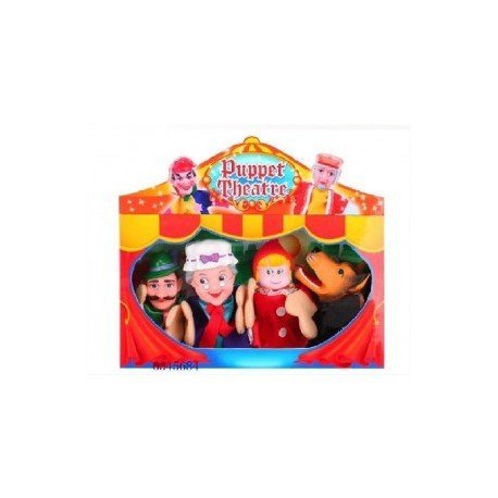 Puppet theatre SET 4 MARIONETTE cappuccetto rosso 540847667