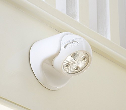 Auraglow Luce LED di Sicurezza A Batteria Ad Attivazione Con Movimento Weiss - Ilgrandebazar