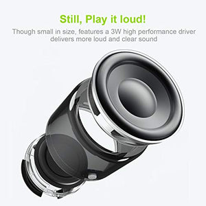 Con Custodia da Viaggio, EWA A106 Mini Altoparlante Bluetooth Portatile Nero