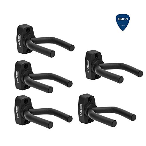 5 Pacco Supporto Gancio Montaggio a parete Ganci Appendi Chitarra per 5 Pezzi - Ilgrandebazar