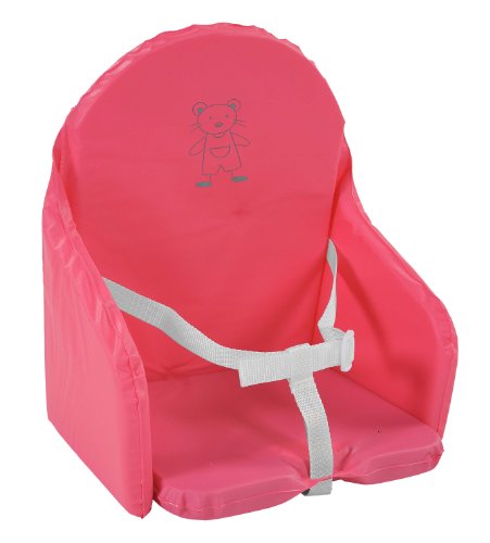 Cuscino da seggiolone per bebè, con cinghie, colore: Lampone - Ilgrandebazar