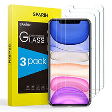Carica l'immagine nel visualizzatore di Gallery, SPARIN 3 Pezzi Vetro Temperato Compatibile con iPhone 11 e iPhone XR (6,1 Pollici), Pellicola Protettiva, HD Chiaro