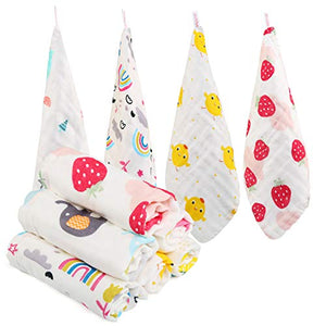 LEADSTAR Lavette Neonato, 10x Asciugamani Bambini Mussola in Cotone Morbido... - Ilgrandebazar
