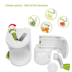 Sedhoom spiralizzatore/Affettatrice di verdure verticale con 4 lame per... - Ilgrandebazar