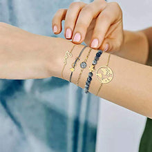 Carica l&#39;immagine nel visualizzatore di Gallery, Braccialetto Set di Gioielli, Dsaren Regolabile Bracciale a Mappa E Tartaruga - Ilgrandebazar