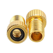 Carica l&#39;immagine nel visualizzatore di Gallery, QKURT Adattatore da 4pcs Presta a Schrader Bike Valve Adaptor, in Alluminio...