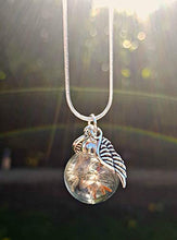 Carica l&#39;immagine nel visualizzatore di Gallery, Dente di leone Ali d&#39;angelo collana pendente in Argento sterling 925 con... - Ilgrandebazar