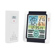 Carica l'immagine nel visualizzatore di Gallery, Ailgely Stazione Meteorologica Wireless con Sensori Esterni, Stazione Meteo Meterologica Digitale,Termometro Digitale Igrometro per Interni Esterni, LCD Touchscreen Colorato