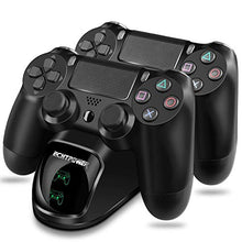 Carica l&#39;immagine nel visualizzatore di Gallery, Ricarica Controller PS4 ,ECHTPower Docking Station e Verde&amp;Rosso LED