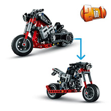 Carica l&#39;immagine nel visualizzatore di Gallery, LEGO 42132 Technic Motocicletta 2 in 1, Modellino da Costruire, Moto Giocattolo, Idea Regalo, Giochi per Bambini e Bambine dai 7 Anni in su