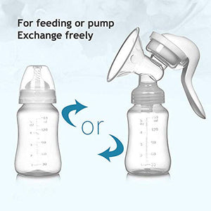 Tiralatte manuale in silicone per allattamento, 150 ml, con manico singolo,... - Ilgrandebazar