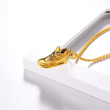 Carica l&#39;immagine nel visualizzatore di Gallery, U7 Uomo Collana Pendente Sneaker Scarpa Sportiva Cindolo + Catena Oro - Ilgrandebazar
