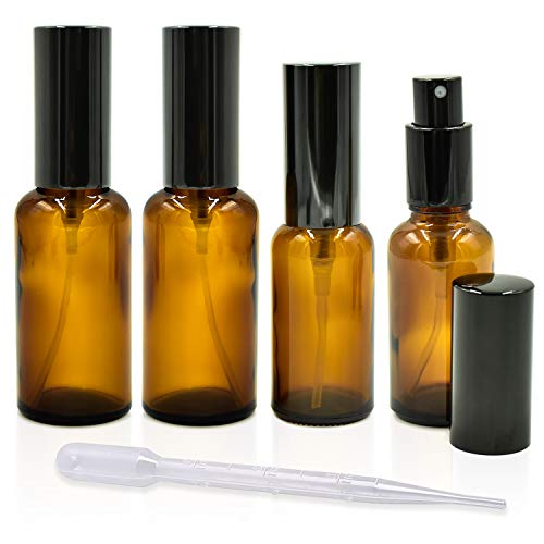 cococity 4 Pcs 30ml 50ml Flacone Spray Ambra, Nebulizzatore in Vetro...