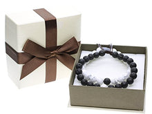 Carica l&#39;immagine nel visualizzatore di Gallery, COAI Coppia Bracciali della Distanza per Lui e Per Lei, Alite, Pietra Lavica